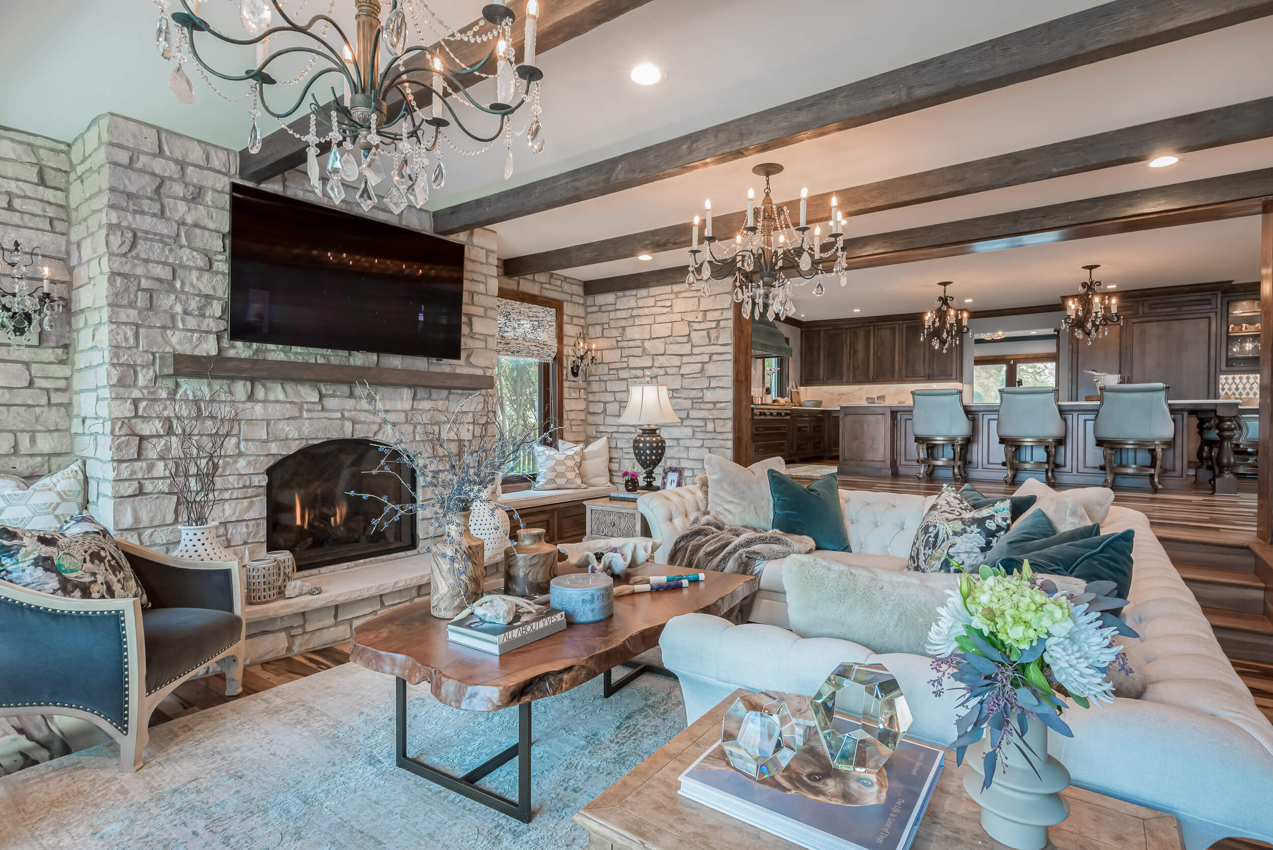 rustic-stone-fireplace-living-room-mediterranean-luxury-elegance